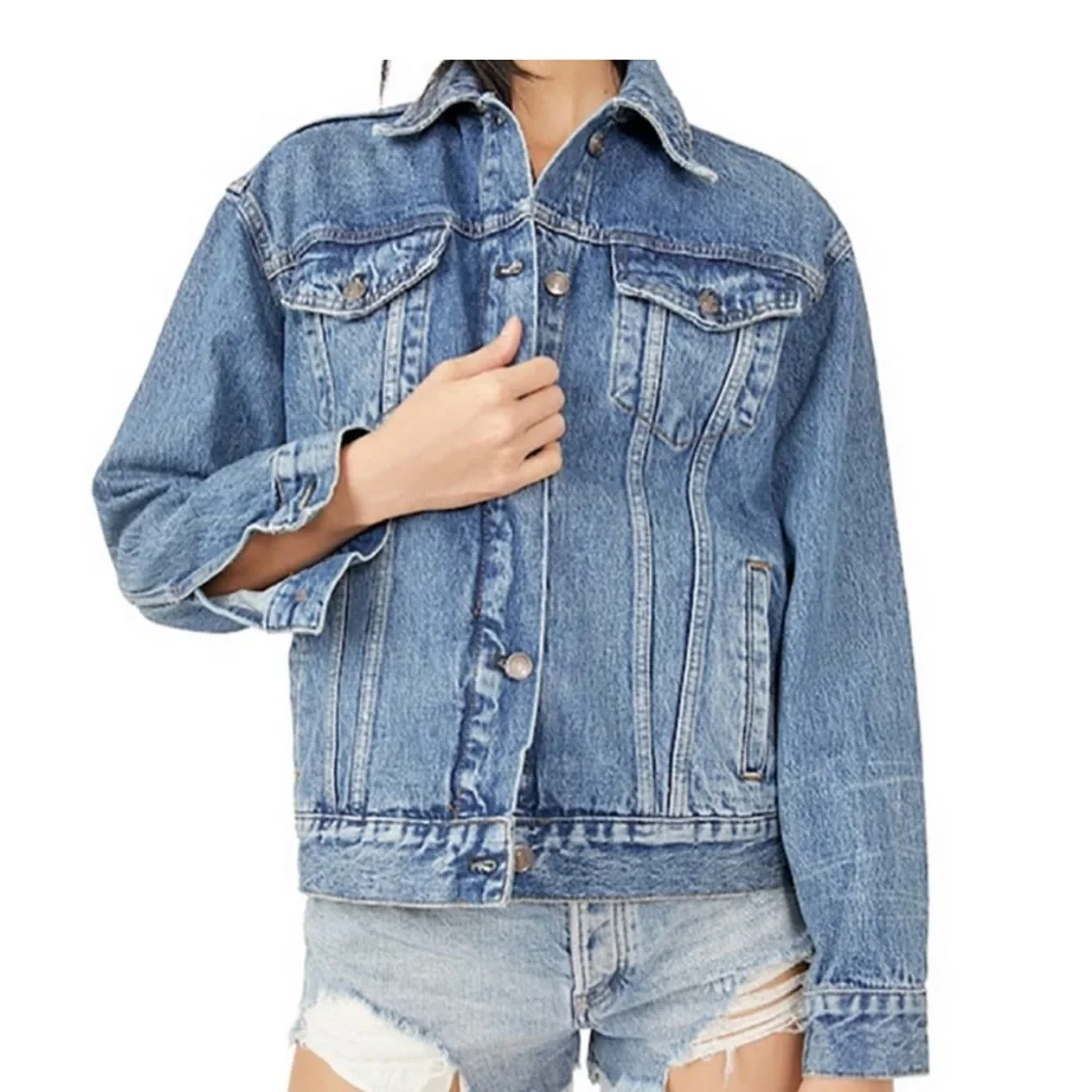 Free People X Sandrine Rose denim jacket, NWT
